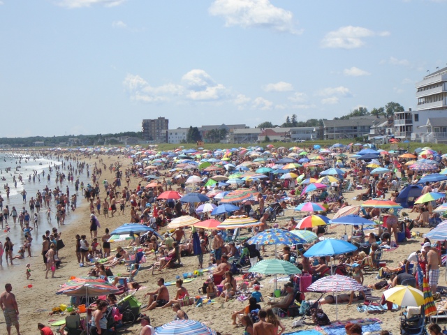 Old Orchard Beach in Maine. This was a real fun day. 