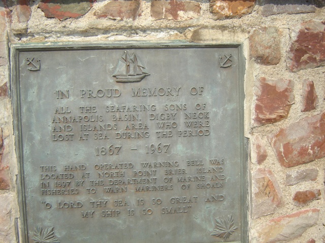 The memorial to the men lost at sea.