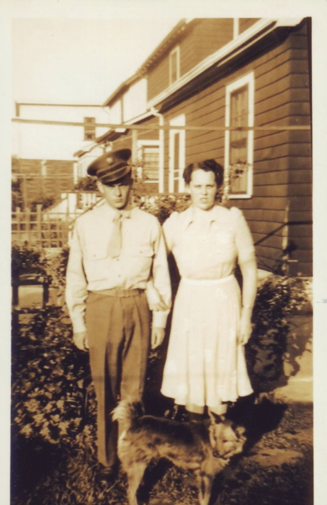 Left to right Warren Tromblee and Florence Bonnett Tromblee Taken about 1942 / 1943